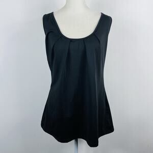 Kiava Size XL Criss Cross Back Tank Top Black